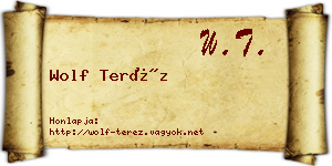 Wolf Teréz névjegykártya